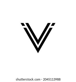 IVI letters Design use for icon symbol sign logo, etc.