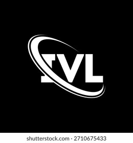 Logo de IVL. Carta IVL. Diseño del logotipo de la letra IVL. Logotipo de IVL inicial enlazado con el círculo y el logotipo del monograma en mayúscula. Tipografía IVL para tecnología, negocio y marca inmobiliaria.