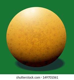 Ivory billiard ball, EPS10 - vector graphics.