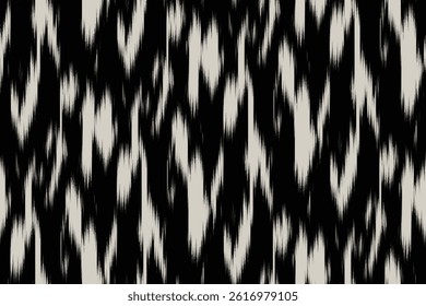 Ivory black ikat spot drift, ornament endless colorful stripe blurred pattern fashion textile beautiful ethnicity ogee print abstract dynamic grunge canvas fabric hand draw cloth flowing splash design