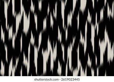Ivory black ikat stripe abstract, ornament endless colorful stripe blurred pattern fashion textile beautiful ethnicity ogee print abstract dynamic ethnic fabric grunge hand draw cloth modern twist