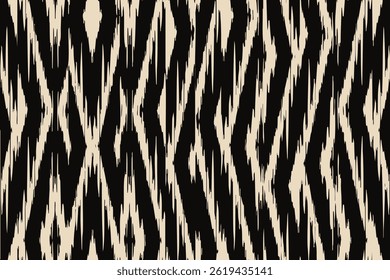 Ivory black ikat stripe chevron, ornament endless colorful stripe blurred pattern fashion textile beautiful ethnicity ogee print abstract dynamic ethnic fabric grunge hand draw cloth bold accent