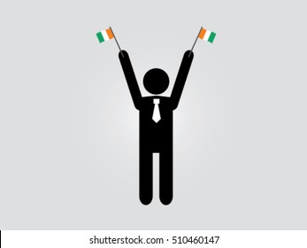 Ivory Coast Businessman Celebrate
