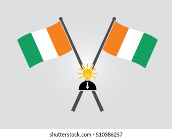 Ivory Coast Emblem Bright Politician