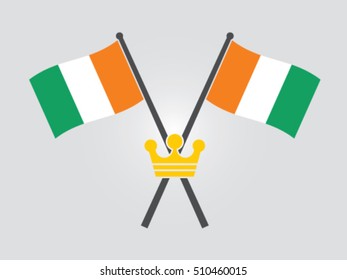 Ivory Coast Emblem Crown King