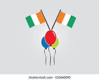 Ivory Coast Emblem Party Feast