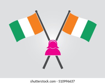 Ivory Coast Emblem Woman