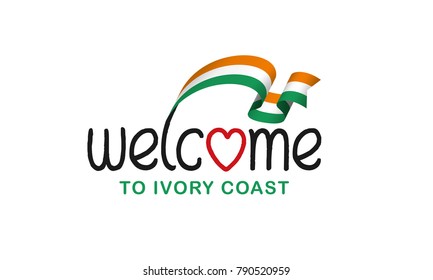 Ivory Coast flag background