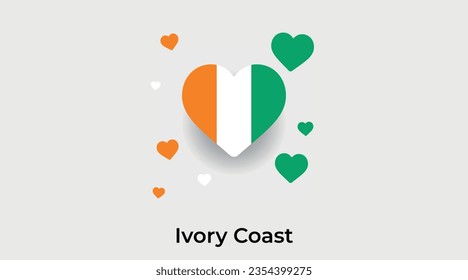 Flagge von Côte d'Ivoire - Symbol für das Land