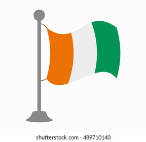 ivory coast flag mast