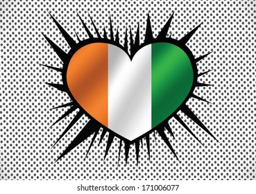 Ivory Coast  flag  themes idea design