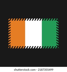 Ivory Coast Flag Vector. National Flag