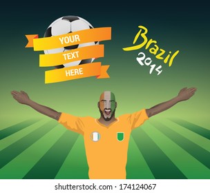 Ivory coast football fan 