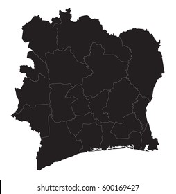 Ivory Coast - map