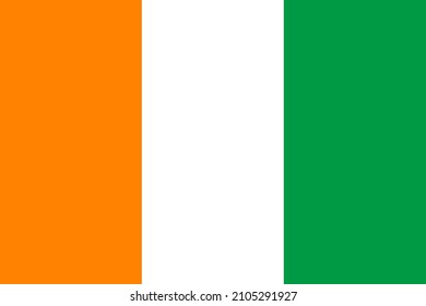 Ivory Coast official flag of country