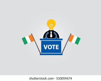 Ivory Coast Podium Lack Of Idea Politician Vote