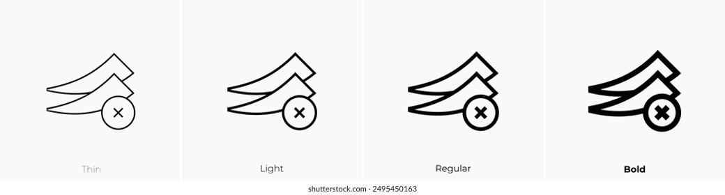 ivory icon. Thin, Light Regular And Bold style design isolated on white background