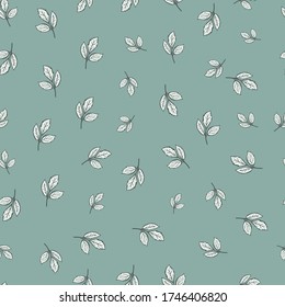 diseño de fondo de oliva geo scatter de hoja de marfil