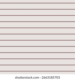 Ivory and Mocha Medium Horizontal Stripe Pattern