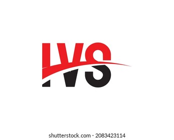 Letra IVS Ilustración del vector de diseño del logotipo inicial