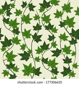 Ivy Seamless Vector Repeat Pattern