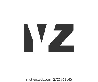 Diseño del logo de IVZ. Letra inicial IV Z estilo de letra en negrita para startups tecnológicas, consultoría, marca corporativa. Nombre creativo de la empresa, titulares de la tipografía, identidad, logotipo de moda. Ilustración vectorial.