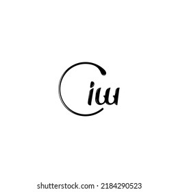 IW fashion initial logo concept in high quality professional design that will print well across any print media