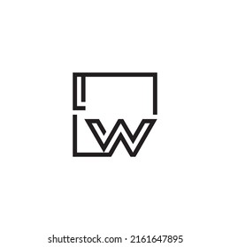 Iw Initial Logo Letters High Quality Stock Vector (Royalty Free ...