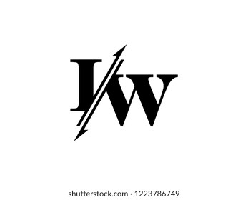 IW initials logo sliced