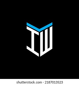 IW letter logo creative design with vector graphic