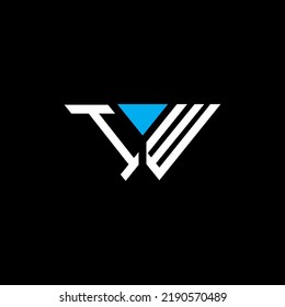 IW letter logo creative design with vector graphic, Abc simple and modern logo design.