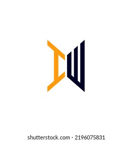 IW letter logo creative design with vector graphic, IW simple and modern logo.