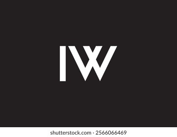 IW letter logo and initial logo design