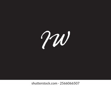 IW letter logo and initial logo design