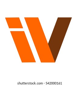 iw letter vector logo