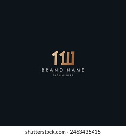 Diseño de logotipo de Vector IW Letters