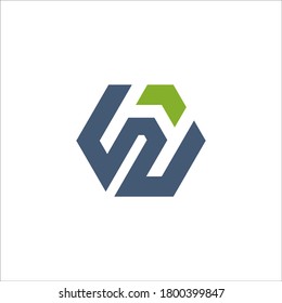 Signo vectorial de diseño de logotipo IW