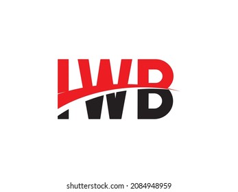 Letra IWB Ilustración del vector de diseño del logotipo inicial
