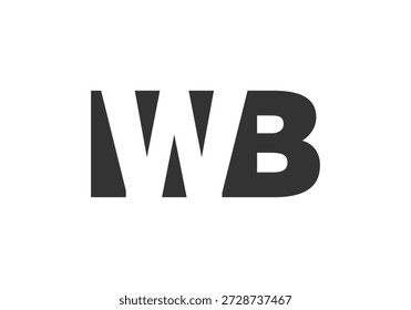 IWB logo design. Initial letter I W B bold font style for tech startups, consulting, corporate branding. Creative company name, headlines typography identity, trendy logotype. Vector illustration.