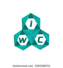 IWC creative minimalist letter logo. IWC unique vector initials alphabet letter logo design
