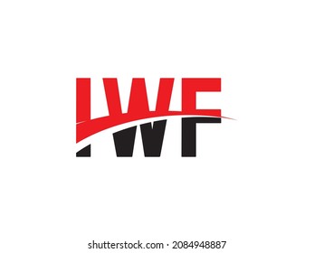 IWF Letra inicial Logo Design Vector Illustración