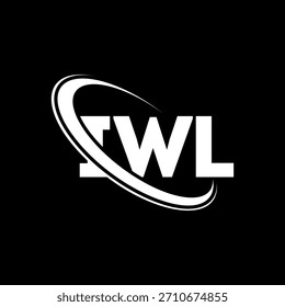 Logotipo de IWL. Carta IWL. IWL diseño del logotipo de la letra. Logotipo de IWL con el círculo y el logotipo del monograma en mayúsculas. Tipografía IWL para tecnología, negocio y marca inmobiliaria.