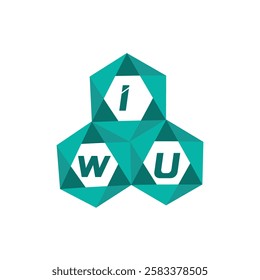IWU creative minimalist letter logo. IWU unique vector initials alphabet letter logo design
