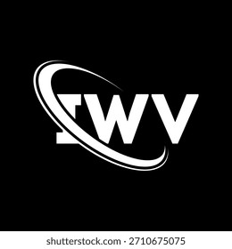IWV logo. IWV letter. IWV letter logo design. Initials IWV logo linked with circle and uppercase monogram logo. IWV-typography for technology, business and real estate brand.