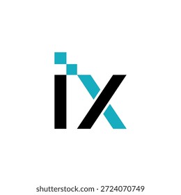 IX connect molecule bio DNA logo design template