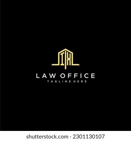 IX initial monogram logo for law office with home office design image