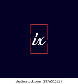 Logo mit IX Buchstaben, kreatives Design mit Vektorgrafik IX, einfaches und modernes Logo