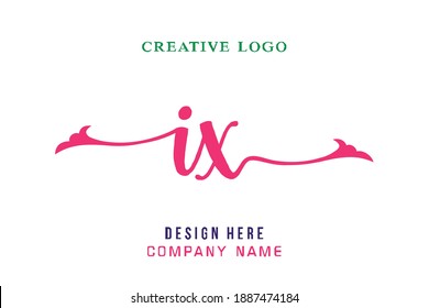 IX lettering logo is simple, easy to understand and authoritative