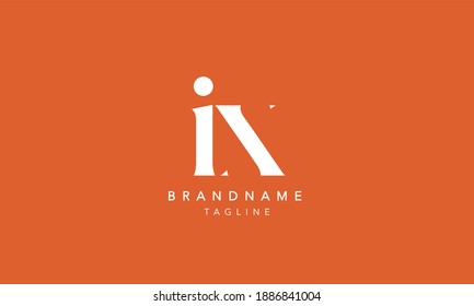 IX Letra minúscula icono inicial Ilustración vectorial de diseño