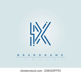 IX Technology Letter Logo Template. This tech letter logo is a graphic mark that uses letters to represent a technology company.